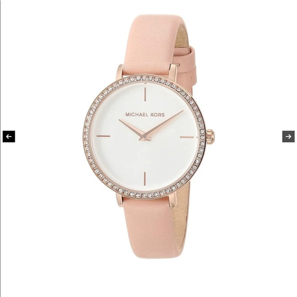 Michael Kors Women's Charley Three-Hand Rose Gold-Tone Alloy Watch MK2842 - Picture 1 of 10